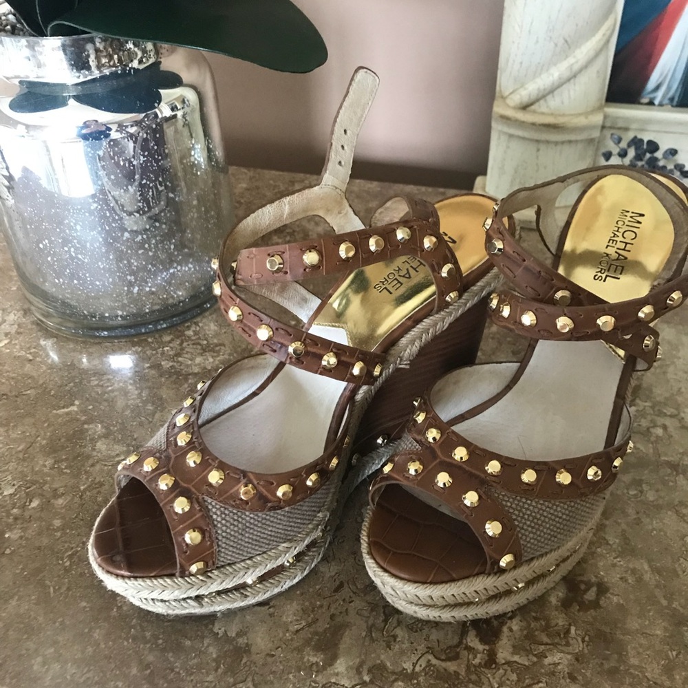 Michael Kors stud wedges